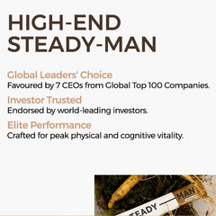 120-Year-Old Highly Concentrated Wild Ginseng Extract Steadyman 620g (10g x 62 pieces)